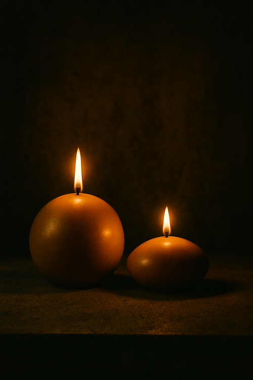 Beeswax Pillar Candles - Ball & Ellipse - BZZWAX