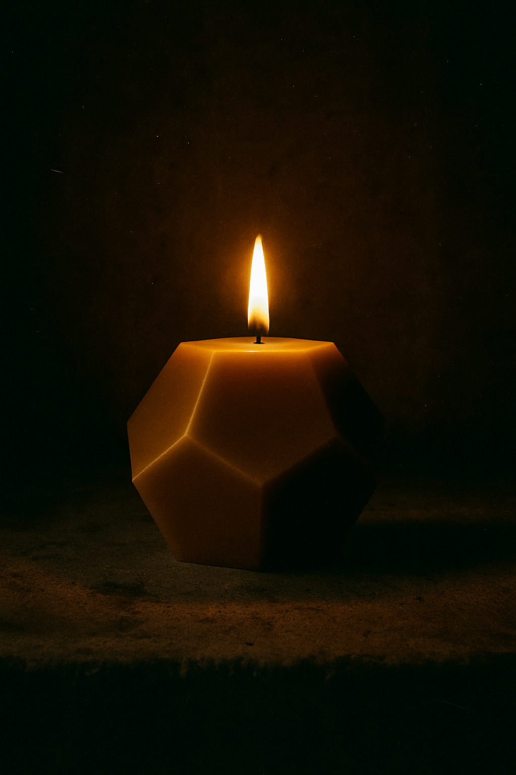 Beeswax Pillar Candles - Dodecahedron - BZZWAX