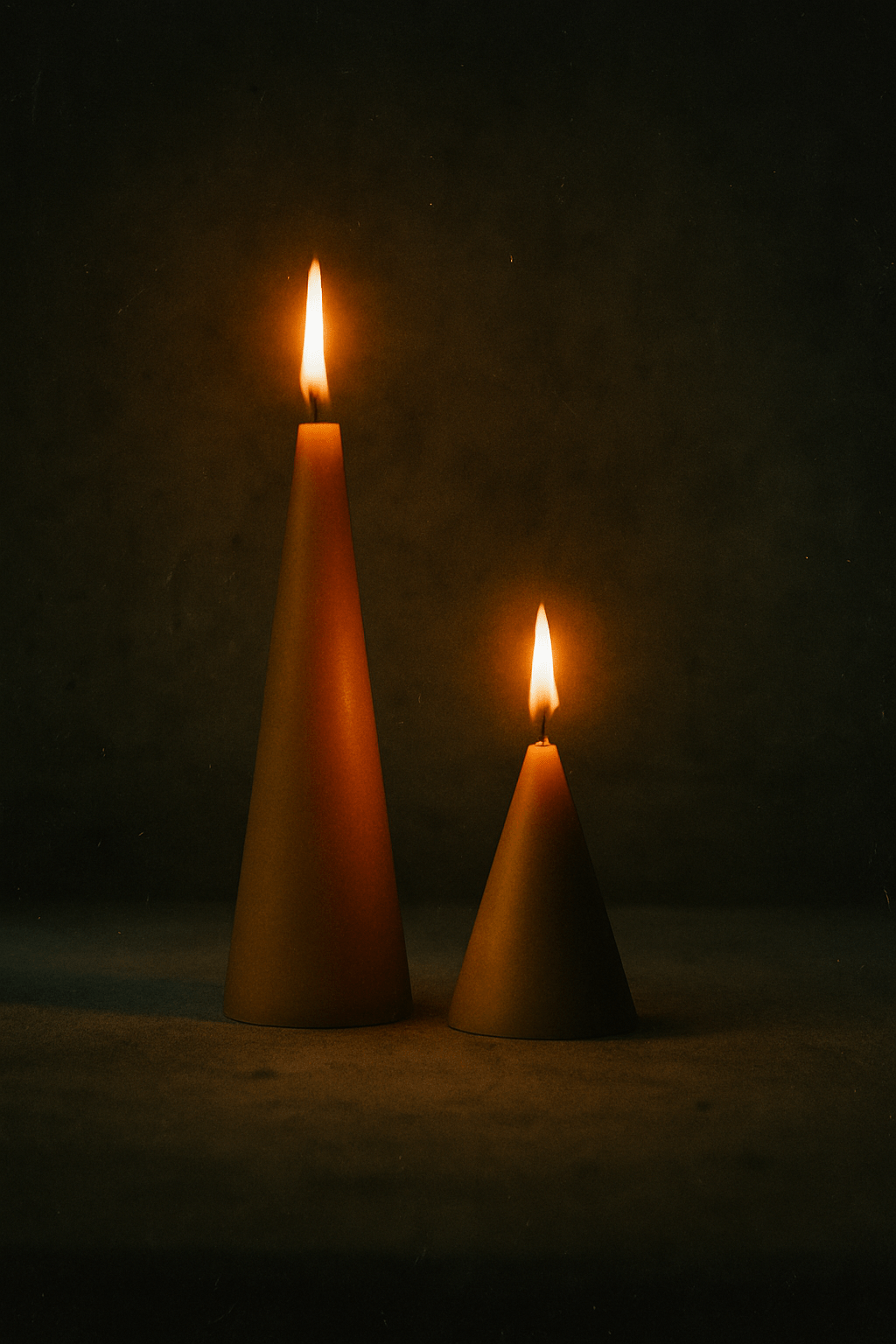 Beeswax Pillar Candles - Double Cone - BZZWAX