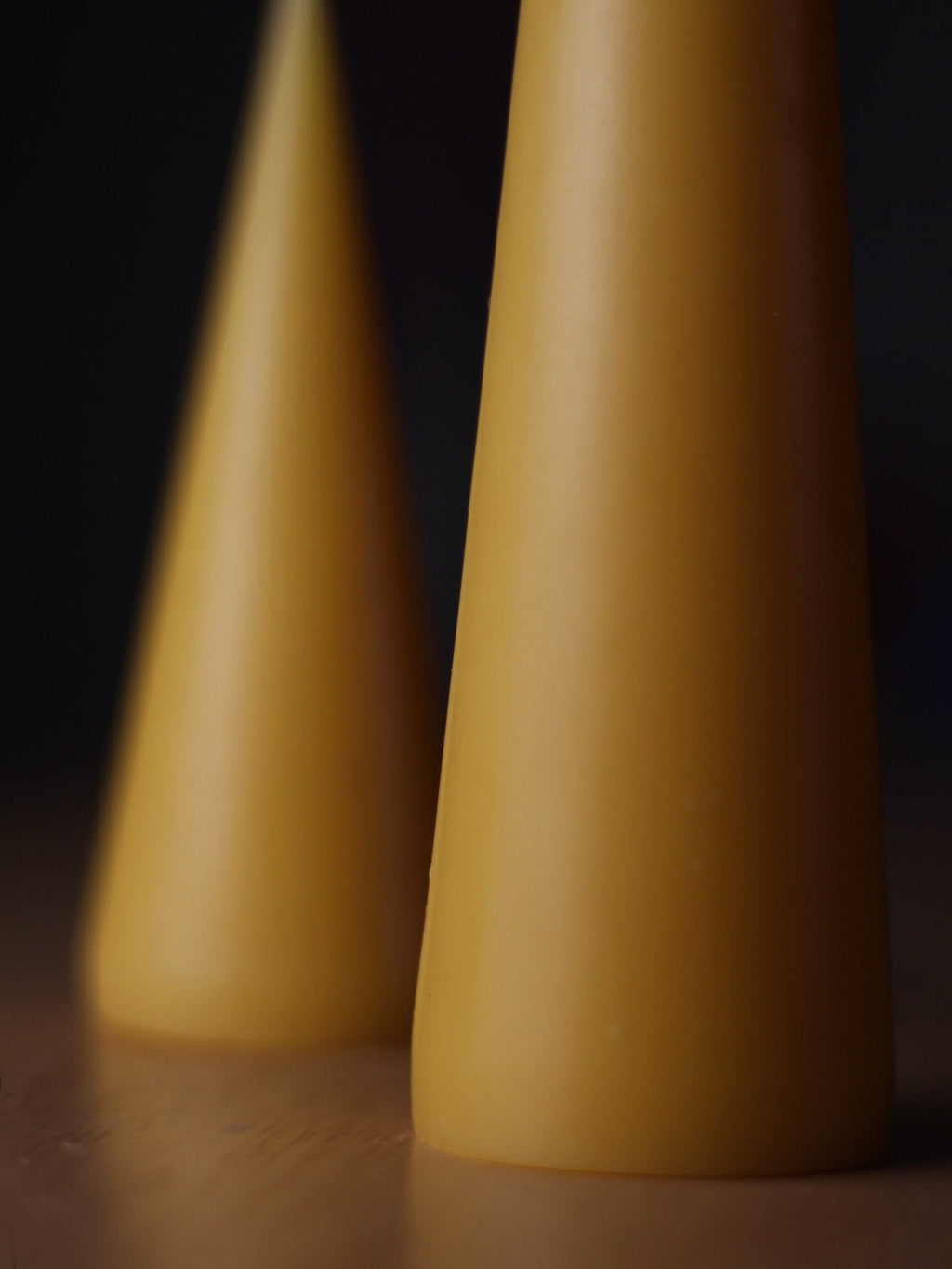 Beeswax Pillar Candles - Double Cone - BZZWAX
