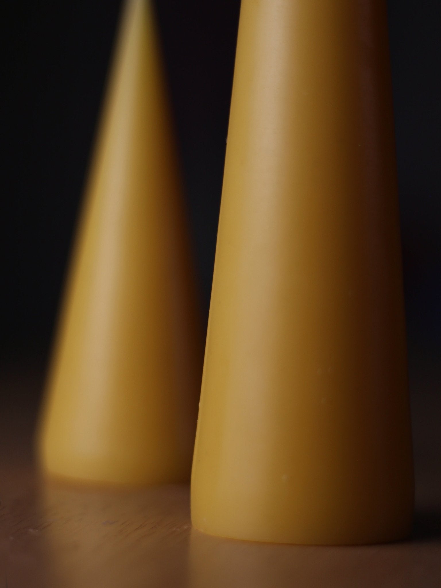 Beeswax Pillar Candles - Double Cone - BZZWAX